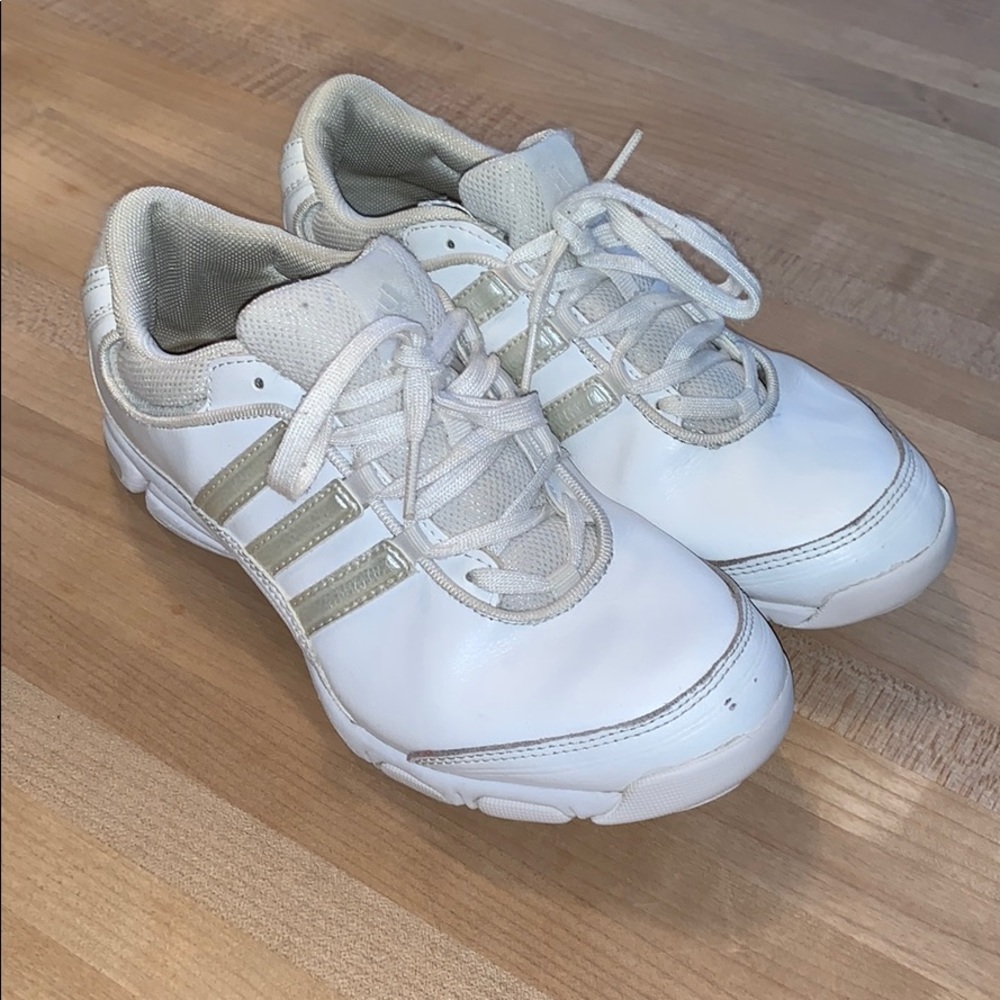 Adidas white cheer sneakers - like new
